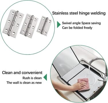 Сложная защита от брызг из нержавеющей стали 80 х 45 х 40 см Generisch