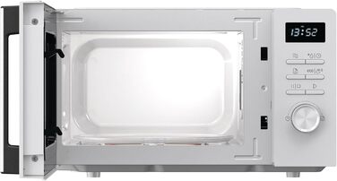 Мікрохвильова піч Gorenje MO20A3WH / 20 л / 800 Вт / AquaClean / AutoMenu / Сенсорне керування / LED дисплей / Функція розморожування / 5 рівнів потужності / Блокування від дітей / Електронна / Біла