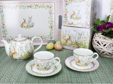 Красочный чайный набор для 2 человек на Пасху MamboCat