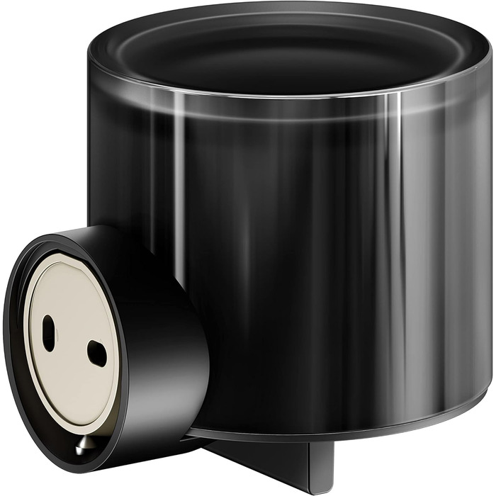 Дозатор лосьйону KEUCO металевий, вміст багаторазового приблизно 140 мл, дозатор мила для ванної кімнати та гостьового туалету, в т.ч. кріплення, настінне кріплення, Reva (чорний)