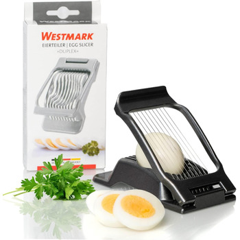 Дровокол для яєць Westmark Duplex Special Dark Edition, індивідуально затиснуті ріжучі дроти з нержавіючої сталі, високоякісне спеціальне покриття, алюміній, антрацит, 1020226Z