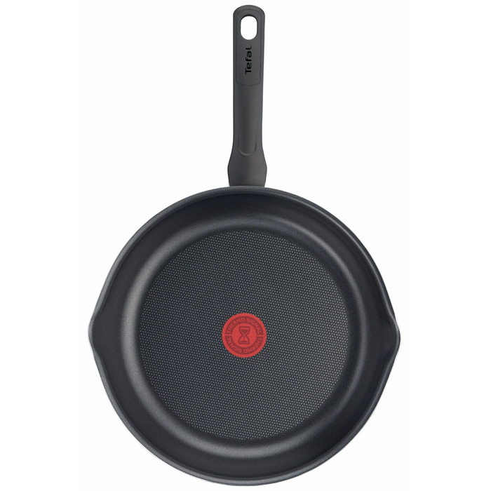 Tefal Сковорода з кришкою Day by Day, 28см, з кришкою, алюміній, бакеліт, скло, чорний