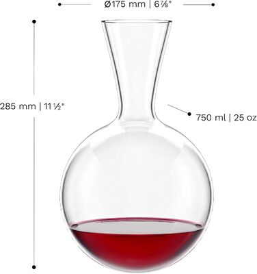 Декантер Stlzle Lausitz Osorno Vulkanos 750 мл Элегантный декантер для красного вина, раскрывающий аромат Высококачественная винная карафа из выдувного хрустального стекла Подходит для мытья в посудомоечной машине (Earth 750 мл)