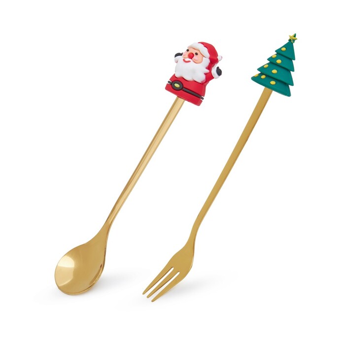 Набір столових приборів Fissman XMAS 2 придмети нержавіюча сталь (3066)