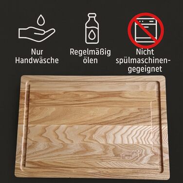 Разделочная доска из массива ясеня 40 x 28 см INNOVAHOME FURNITURE BY W