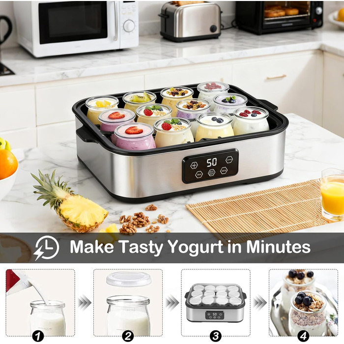 Йогуртница на 12 баночек по 180 мл TECKZOON