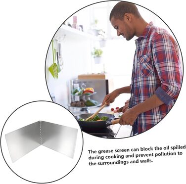 Защита от брызг из нержавеющей стали для варочных поверхностей BAZEITFLOW