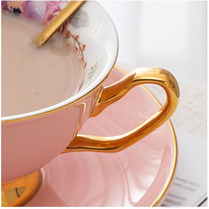 Порцеляна кавова чашка з блюдцем 200 мл XYUERU