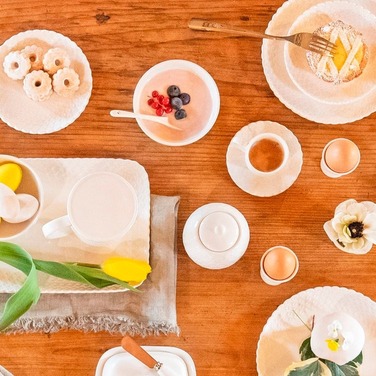 Чашка для кофе с блюдцем La Porcellana Bianca MOMENTI, фарфор, 85 мл