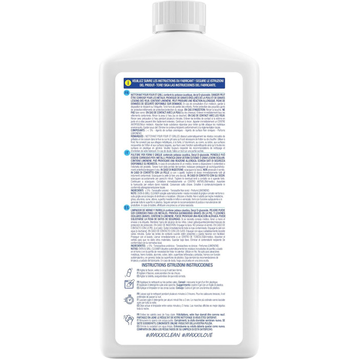 Средство для мытья духовок и грилей 750 мл Maxxi Clean