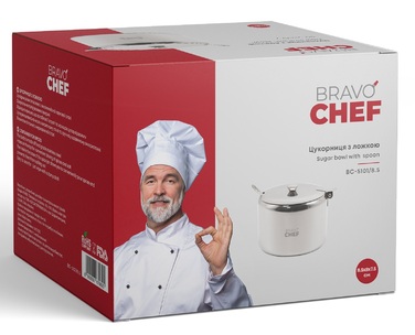 Цукорниця Bravo Chef з ложкою (6867982)