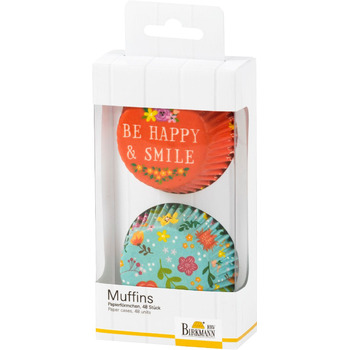 Набор форм для выпечки для мини-маффинов, 48 шт, Be Happy & Smile RBV Birkmann