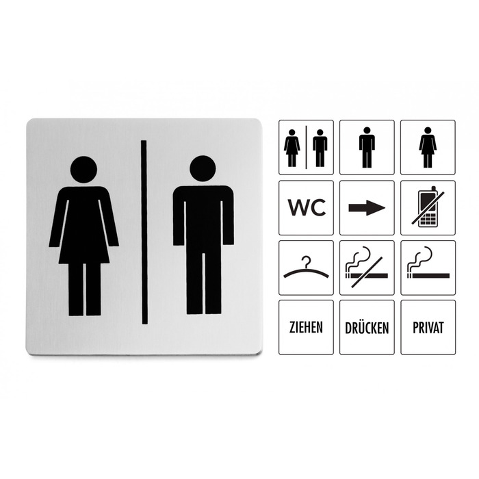 Табличка на двері - Жіночий туалет Indici Zack