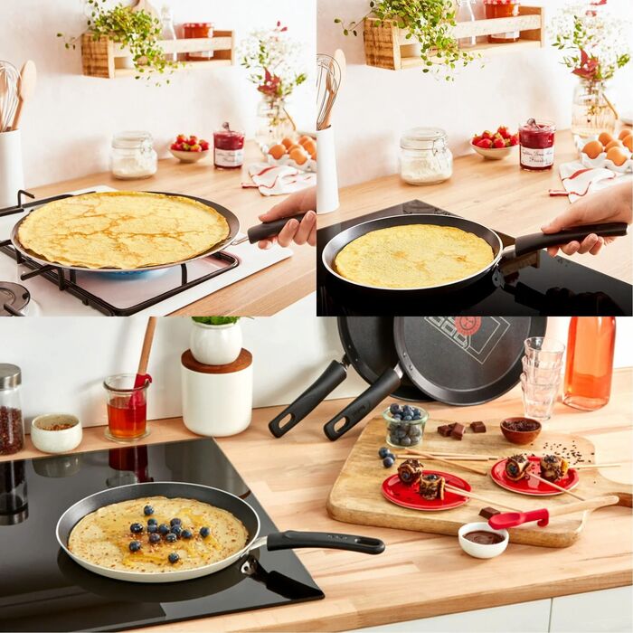 Tefal Сковорода для блинов Halo, 25см, алюминий, бакелит, серый