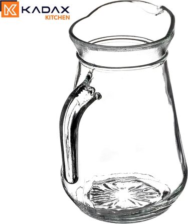 Скляний глечик з носиком та зручною ручкою 1,3 л KADAX
