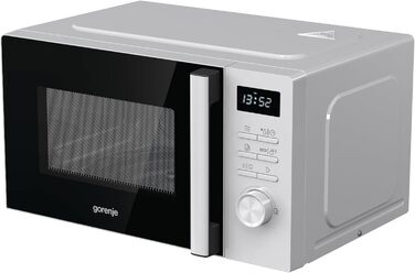 Мікрохвильова піч Gorenje MO20A3WH / 20 л / 800 Вт / AquaClean / AutoMenu / Сенсорне керування / LED дисплей / Функція розморожування / 5 рівнів потужності / Блокування від дітей / Електронна / Біла
