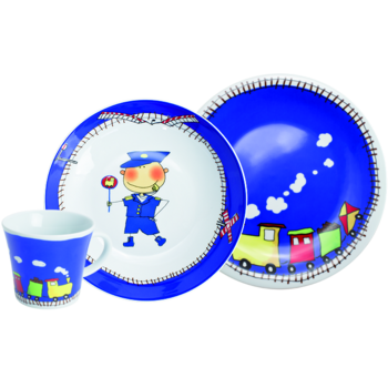 Набор детской посуды 3 предмета Magic Grip Kiddie Tableware Adventure Express Kahla