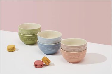 Набір мисок 400 мл, кераміка, 12 см, 6 шт. Ceramique Macaron STAUB