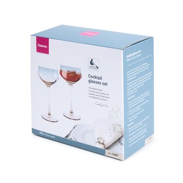 Набор из 2-х бокалов Fissman для коктейлей 270 мл стекло (13687)