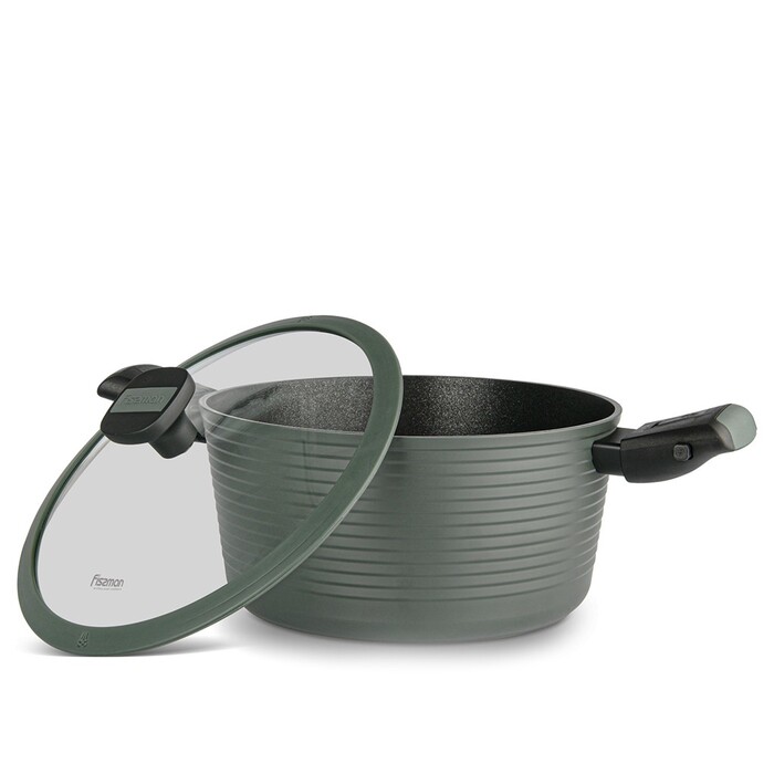 Каструля Fissman BRILLIANT 28x13,5 см / 7,1л зі знімними ручками (14383)