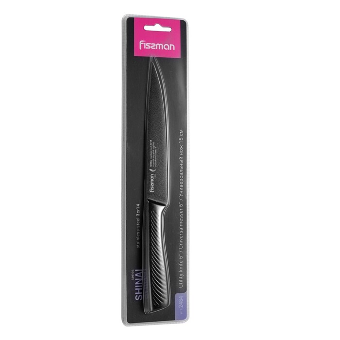Універсальний ніж Fissman SHINAI graphite 15 см (2484)