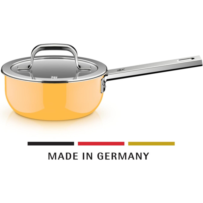 Сотейник 16 см со стеклянной крышкой, желтый Fusiontec Mineral Pro WMF