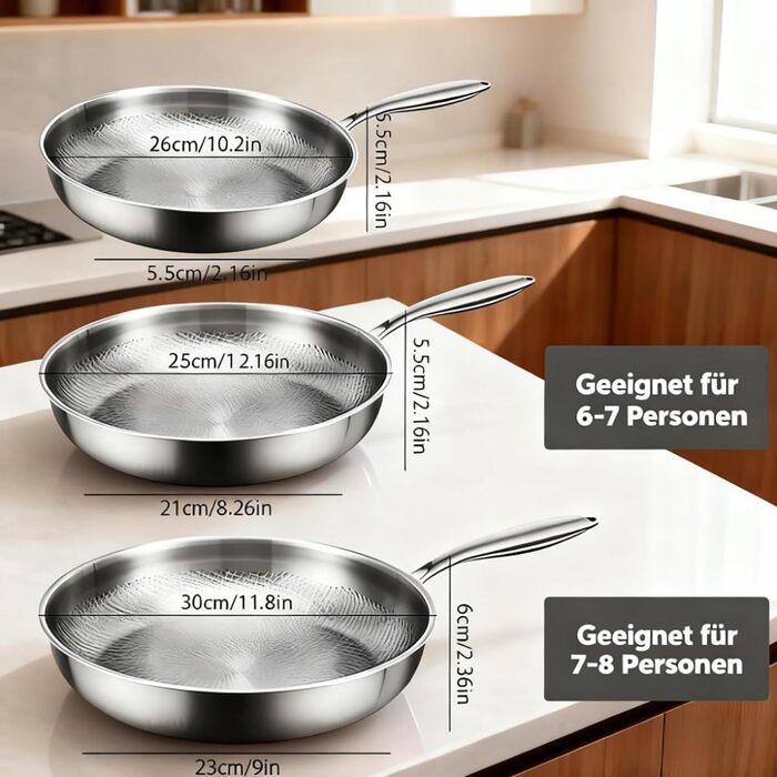 Титановая сервировочная сковорода 28 см со стеклянной крышкой Tovara Titanium Pro