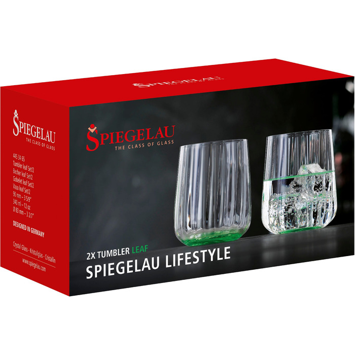 Набор стаканов для воды, 2 предмета, зеленые Lifestyle Spiegelau