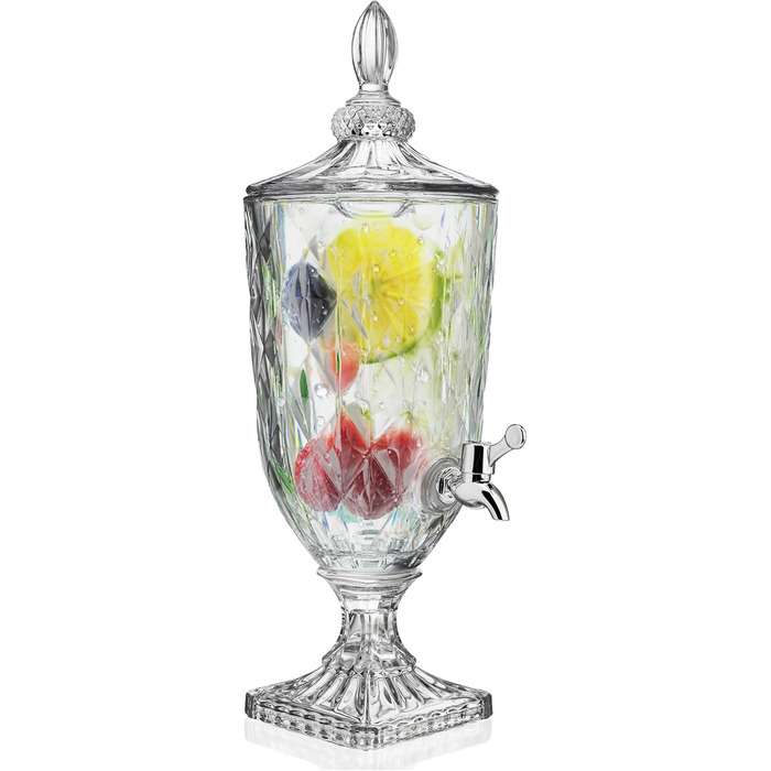 Стеклянный диспенсер для напитков с краном 3 л ZEERSHEE