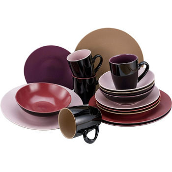 Серия Набор посуды, комбинированный сервиз 16 предметов (ягодный), 22457