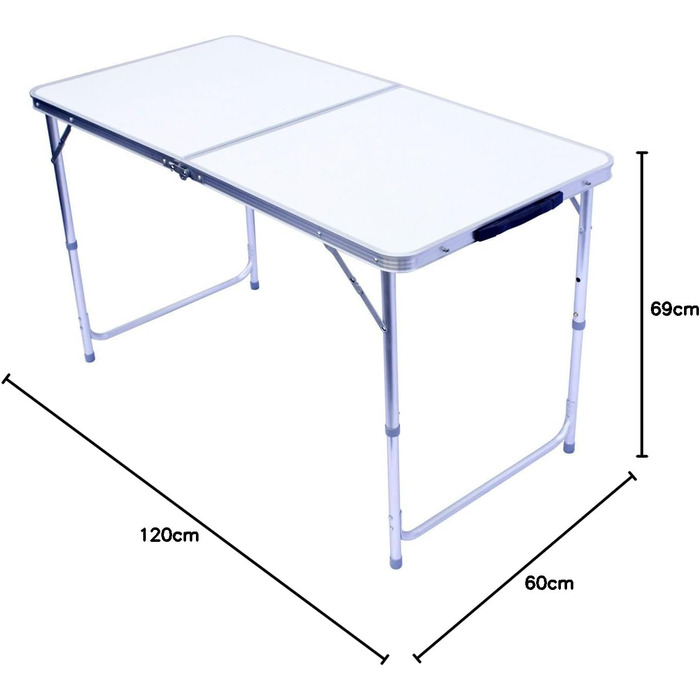 Складний багатофункціональний кемпінговий стіл 120 x 60 см GOODS+GADGETS