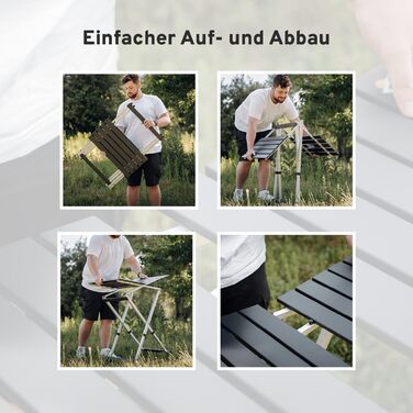 Складной алюминиевый стол для кемпинга 63,5 x 63,5 см CAMPWERK