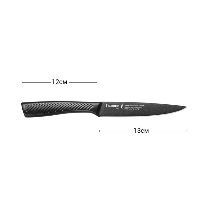 Універсальний ніж Fissman SHINAI graphite 13 см (2487)