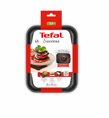 Tefal Деко Success, прямокутна, 19х25см, алюміній, чорний