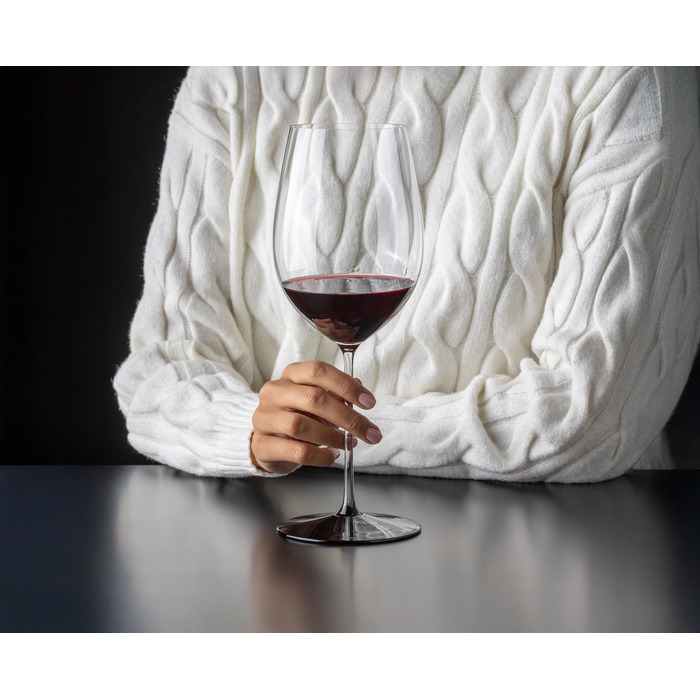 Бокал для красного вина Бордо Гран Крю 953 мл, Fatto A Mano Black Tie Riedel