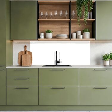 Кухонний фартух 60x250 см, самоклеючий фартух, кухонний фартух, кухонний фасад, самоклеючі кухонні фартухи - Осінь (Білий - Кольори, 80 x 200 см)