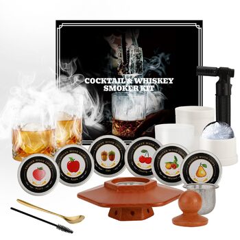 Набор для копчения коктейлей с 8 вкусами деревянной щепы PIPITA