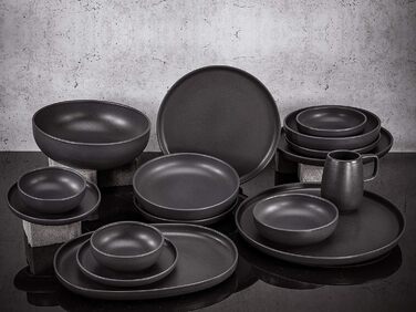 Набор посуды на 4 персоны, 16 предметов, черный Uno Black Creatable