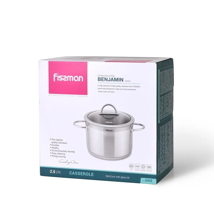 Каструля Fissman BENJAMIN 2,5 л з кришкою (5422)