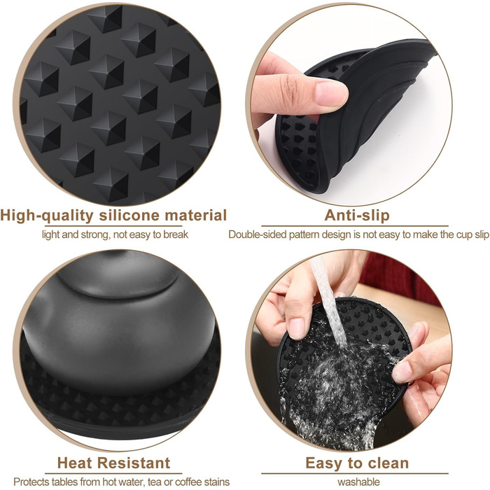 Силіконові підставки для напоїв 84 шт Eccliy