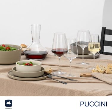 Келихи для рислінгу LEONARDO HOME PUCCINI (набір з 6 шт.) Келихи для вина, стійкі до подряпин (400 мл) Можна мити в посудомийній машині та довговічні Вічні келихи для білого вина Сучасний дизайн Келих для рислінгу Puccini 069540 6 келихів (келих для рислі