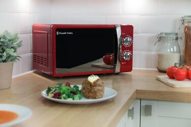 Мікрохвильова піч 17 л, 700 Вт, червоний RHMM701R Russell Hobbs