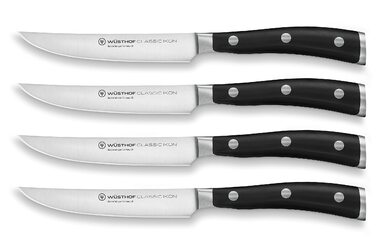 Набор ножей для стейка WSTHOF Classic Ikon, 4 предмета, черный
