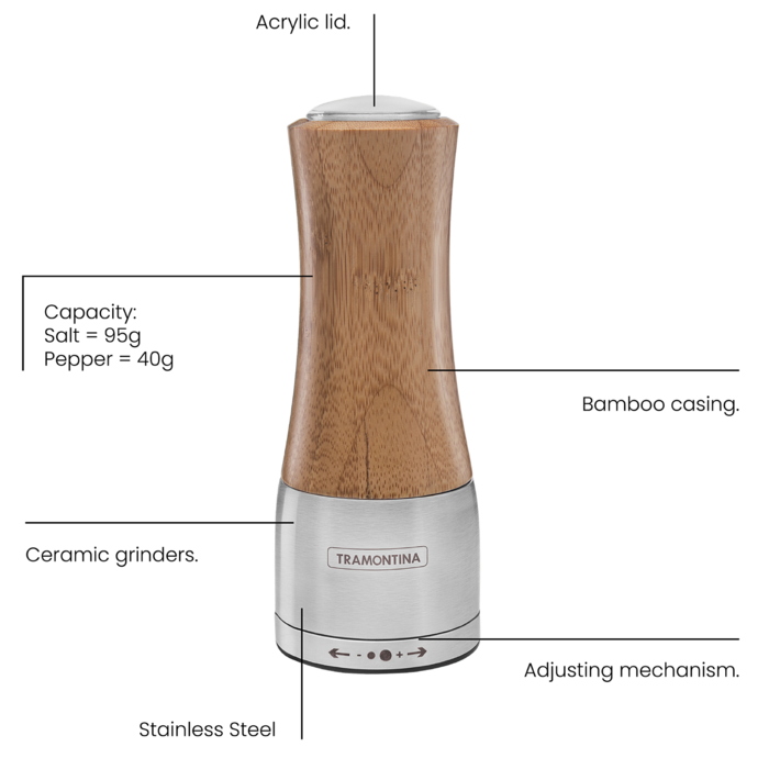 Мельница для специй TRAMONTINA Realce Бамбук (6747182)