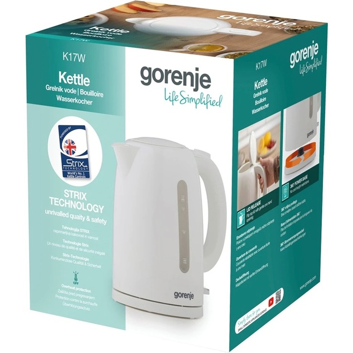 Електрочайник Gorenje K17W (7159943)
