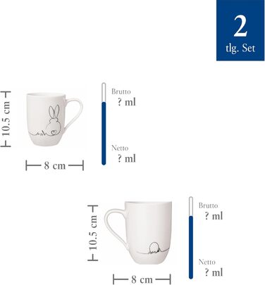 Набір з 2 кружок "Some Bunny loves you" 0,28 л Statement Villeroy & Boch