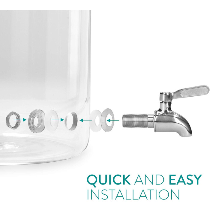 Диспенсер для напоїв з краном та підставкою 7 л Navaris