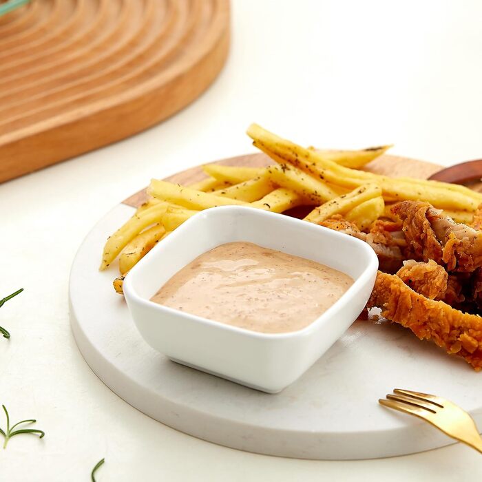 Набор из 6 керамических мисок для соусов 0,09 л, белый Swuut