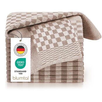 Кухонні рушники бавовняні 50 x 70 см, набір 5 предметів, коричневі Blumtal