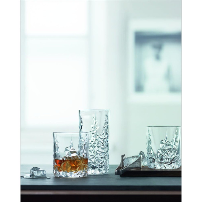 Стекло, 420 CubicCentimeters, кристально прозрачный (чашка для виски, набор из 2 шт.), 101967 Sculpture Long Drink Set